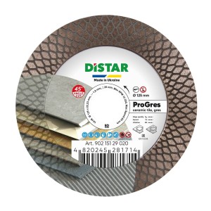Distar TARCZA DIAMENTOWA DO CERAMIKI I GRESU PRO GRES 1A1R 125mm