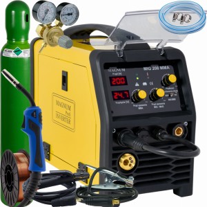 Spawarka MAGNUM MIG 208 MMA NV MIG/MAG FCAW TIG 200A 230V IGBT ZESTAW 4