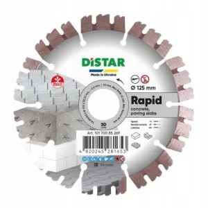 DISTAR Tarcza diamentowa do cięcia betonu zbrojeniowego Rapid 125x22,23mm