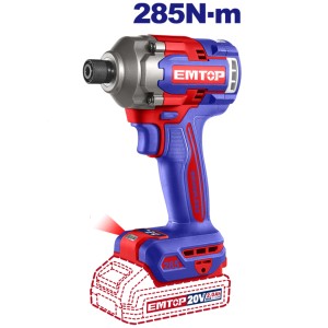 EMTOP Zakrętarka udarowa akumulatorowa 20V 285Nm ECIRL2028E (body, karton)