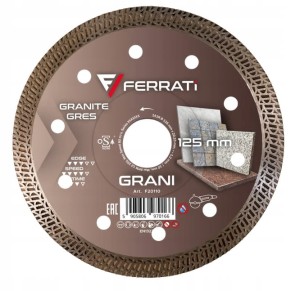 Tarcza diamentowa tnąca 125mm Ø125mm x 22,23mm GRANI FERRATI F20110