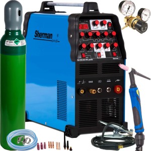 Spawarka inwertorowa Sherman TIG  210 AC/DC PULS ZESTAW 3