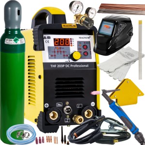 Spawarka MAGNUM THF 203P PULS DC TIG HF MMA 200A 230V IGBT ZESTAW 1