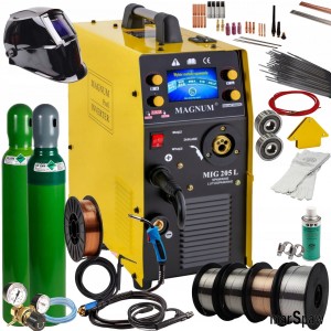 SPAWARKA MAGNUM MIG 205L LUTOSPAWANIE LCD ZESTAW 2