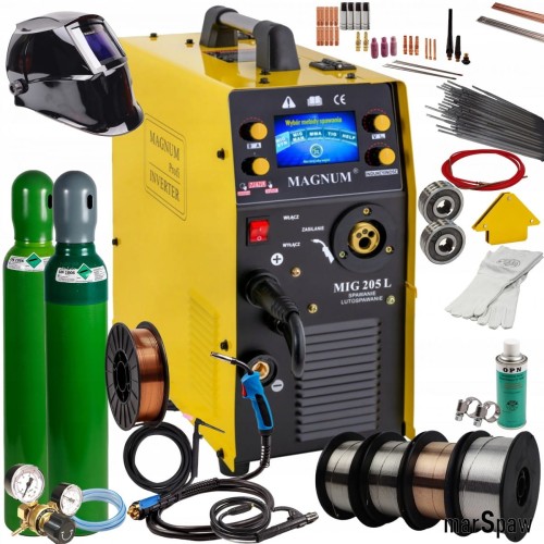 SPAWARKA MAGNUM MIG 205L LUTOSPAWANIE LCD