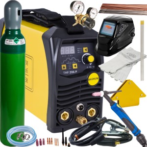 Spawarka MAGNUM THF 206P TIG HF PULS DC MMA 200A 230V IGBT ZESTAW 1
