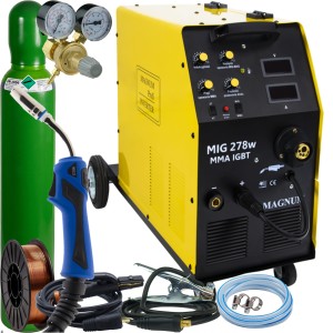 Spawarka MAGNUM MIG 278W MMA IGBT MIG/MAG FCAW MMA 280A 400V ZESTAW 4