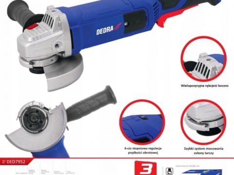 Szlifierka kątowa Dedra DED7952 1200 W 230 V