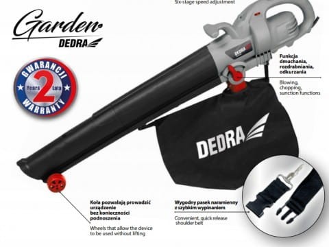 Dmuchawa elektryczna odkurzacz Dedra 3000W 4,5 kg