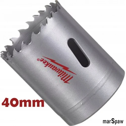---Otwornica Milwaukee 40 mm BIMETAL alu miedź drewno