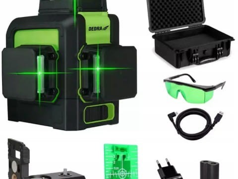 ---DEDRA Multilaser 3D, poziomica laserowa 3D MC0904