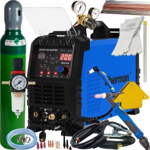  Sherman DIGITIG 204 QUATTRO Spawarka TIG MMA Plazma Cold TIG 230V ZESTAW 2