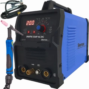  Sherman DIGITIG 226P AC/DC Spawarka TIG HF MMA 200A 230V Puls AC Balance IGBT