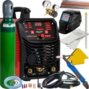 WELDMAN TORNADO TIG 205 AC/DC HF PULS Spawarka TIG MMA 200A IGBT ZESTAW 1
