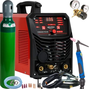 WELDMAN TORNADO TIG 205 AC/DC HF PULS Spawarka TIG MMA 200A IGBT ZESTAW 3