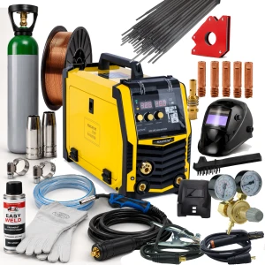 Spawarka MAGNUM MIG 202 Easy Synergia MIG/MAG MMA TIG FLUX 200A 230V ZESTAW 1