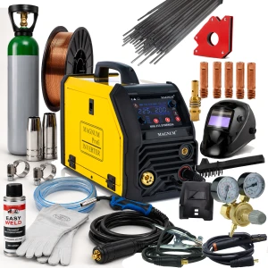 Spawarka MAGNUM MIG 213 SYNERGIA MIG/MAG MMA TIG FLUX 200A 230V IP23 ZESTAW 1