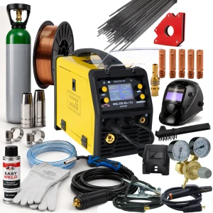 Spawarka MAGNUM MIG 220 ALU SYNERGIA MIG/MAG MMA TIG FLUX 200A 230V LCD ZESTAW 1