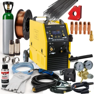 Magnum MIG 331 Alu Synergia Spawarka IGBT 400V MIG MMA TIG Lift LCD ZESTAW 3