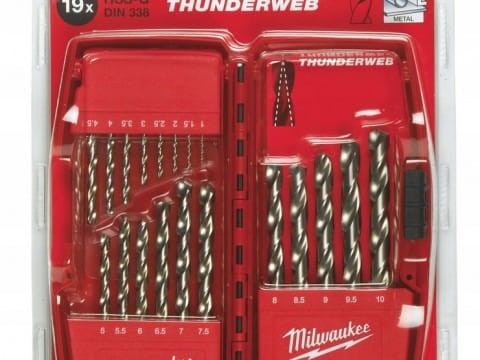 MILWAUKEE ZESTAW WIERTEŁ DO METALU SS-G-19SZT HSS