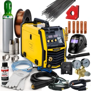 Spawarka MAGNUM MIG 202 Easy Synergia MIG/MAG MMA TIG FLUX 200A 230V ZESTAW 1