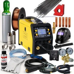 Spawarka MAGNUM MIG 220 ALU SYNERGIA MIG/MAG MMA TIG FLUX 200A 230V LCD ZESTAW 1
