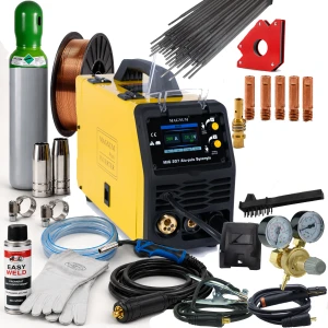 MAGNUM MIG 207 Alu-Puls Synergia Spawarka MIG MMA TIG FCAW 200A IGBT ZESTAW 3