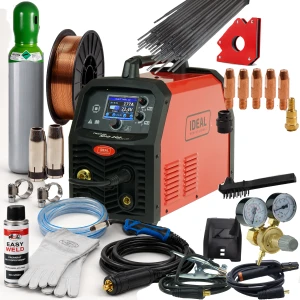 Migomat Ideal TECNO MIG 200 LCD DUAL PULS 28-200 A ZESTAW 3