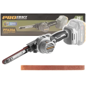 Procraft Pilnik Taśmowy Akumulatorowy 20V PFA20A Bezszczotkowy Szlifierka