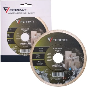 FERRATI Tarcza diamentowa 125 mm 0,6 mm VENUS do gresu ceramiki kamienia F20223