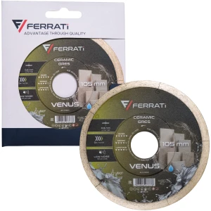 FERRATI Tarcza diamentowa 105 mm 0,6 mm VENUS do gresu cięcie na mokro F20221