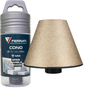 Ferrati frez diamentowy stożkowy szlifujący Ø35-75mm x M14 CONO F30106