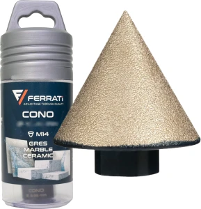 Ferrati frez diamentowy stożkowy szlifujący Ø2-50mm x M14 CONO F30105