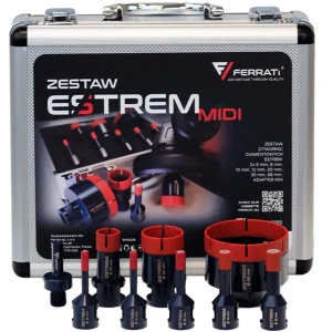 Ferrati zestaw otwornic diamentowych ESTREM MIDI + Adapter M14 F40195
