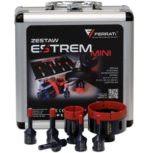 Ferrati zestaw otwornic diamentowych ESTREM MINI + Adapter M14 F40194