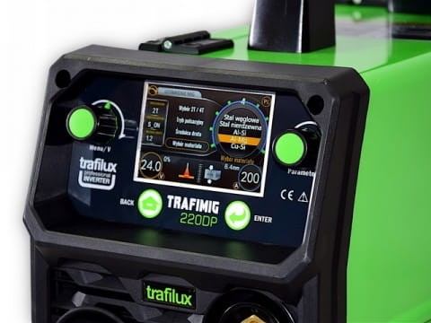 Spawarka inwertorowa TRAFIMIG 220 DUAL PULS 20-200