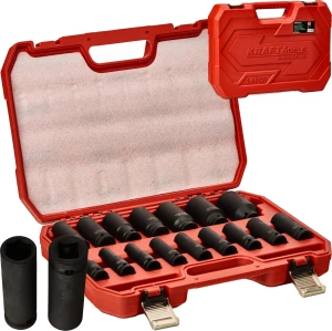 Nasadki Udarowe 1/2 Krótkie 10-32mm 16el Cr-Mo KRAFT&DELE KD11749 Walizka