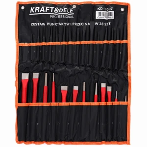 ZESTAW PUNKTAKÓW PRZECINAKÓW WYBIJAKÓW 28EL KRAFT&DELE KD10097