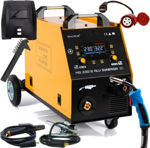 Spawarka Półautomat MAGNUM MIG 230/2 ALU SYNERGIA Dual 230V/400V Podajnik 4x4