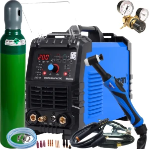  Sherman DIGITIG 226P AC/DC Spawarka TIG HF MMA 200A 230V Puls AC Balance IGBT ZESTAW 3