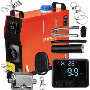 Nagrzewnica Olejowa Postojowa Webasto 9kW 12V Kraft&Dele KD11782 Pilot LCD