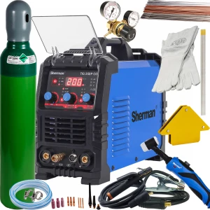 Spawarka inwertorowa TIG Sherman 202P COLD MMA HF 200A IGBT VRD ZESTAW 2