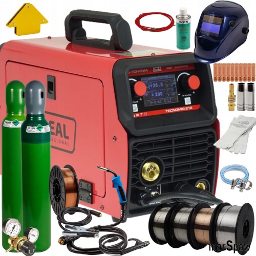 Spawarka Migomat Ideal Tecno Mig 212 LCD Synergia zestaw