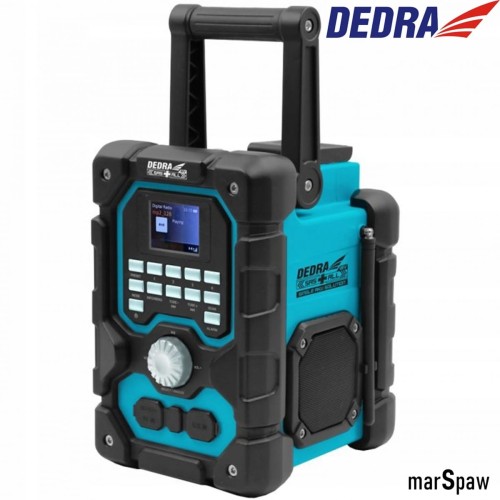 Dedra radio DAB+FM akumulatorowe 18V bluetooth USB