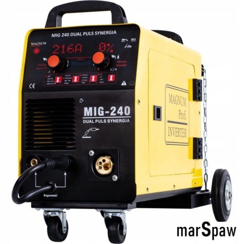 SPAWARKA MIGOMAT MAGNUM 240 DUAL PULS TIG 200A MMA 4X4