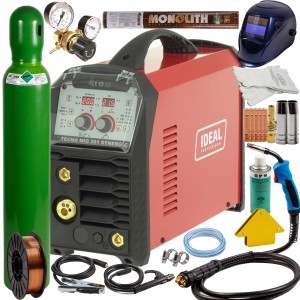 Spawarka Ideal TECNO MIG 201 SYNERGIC 40-200 A ZESTAW 1