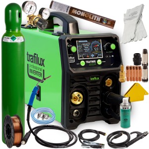 Spawarka inwertorowa Trafilux 220 DUAL PULS 20-200 ZESTAW 3