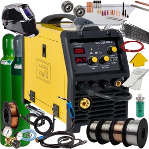 Spawarka MAGNUM MIG 208 MMA NV MIG/MAG FCAW TIG 200A 230V IGBT ZESTAW 2