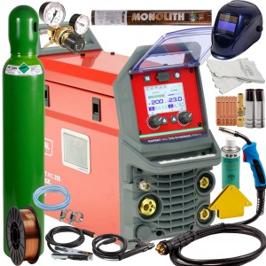 SPAWARKA MIGOMAT 200A MIG MMA TIG EXPERT MIG 210 SYNERGIC Pro4 LCD IDEAL ZESTAW 1