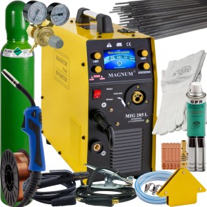 SPAWARKA MAGNUM MIG 205L LUTOSPAWANIE LCD ZESTAW 3